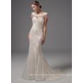 New Romantic Beach Wedding Dresses Cheap Cap Sleeve Lace up Backless Tulle Summer Bridal Gowns